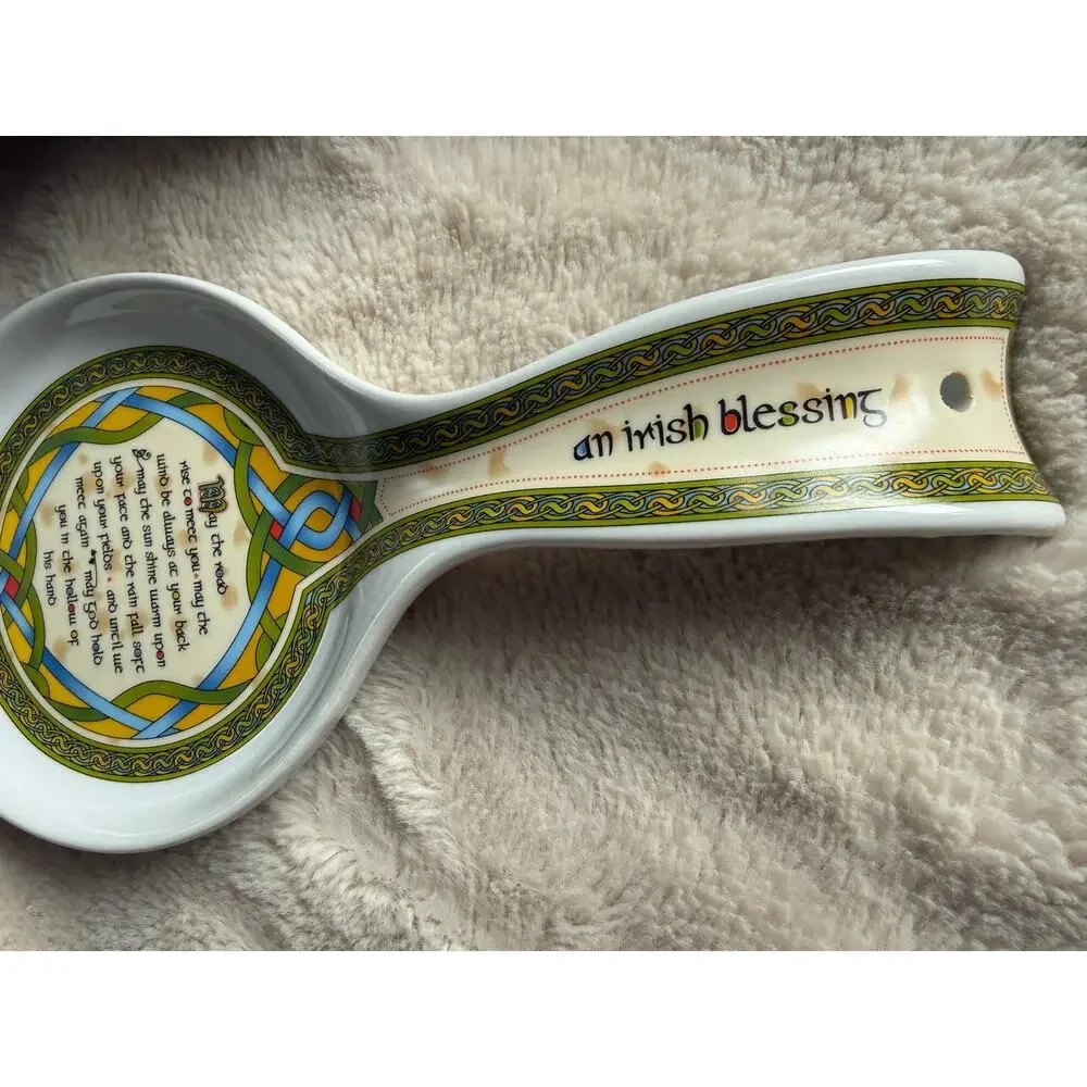 Irish Weave Spoon Rest Cereamic